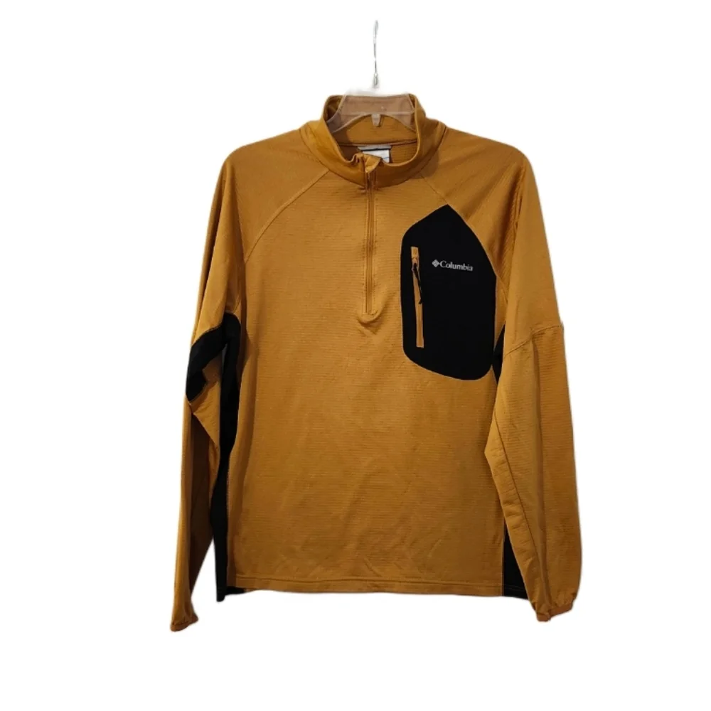 Columbia Men's L Pullover Jacket Yellow & Black